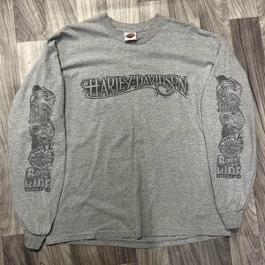 Harley-Davidson Classic Gray Long Sleeve Tee